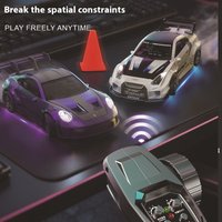New 1:43 D43 Full-Size Remote Control Drift Car Gyroscope Alloy Flat Four-Wheel Drive Model Car Luminous Remote Control Toy