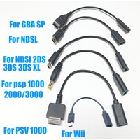 1PC For GBA SP/NDSi/NDSL/Wi/PSP 2000 3000 USB Type-C Power Cable Charging Cable Game Cable Charging Cable