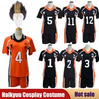 Japanese Anime Haikyuu Cosplay Costume High School Volleyball Club Sportswear Jerseys Hinata Shoyo T Shirt Training Uniform