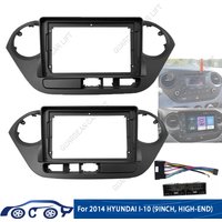 For HYUNDAI I10 2014~2017(9INCH) Car Radio Fascias Android GPS MP5 Stereo Player 2 Din Head Unit Panel Dash Frame Installation