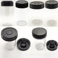 2pcs Microscope Objective Lens Protection Box RMS / M25 /M26 / M27 / M32 /M35 Thread Plastic Dust Proof Storage Box