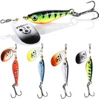 1pc 9cm20g Rotating Metal Spinner Fishing Lures Sequins Iscas Artificial Hard Baits Crap Bass Pike Treble Hook Tackle