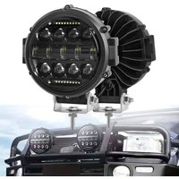 7 Inch 150W Round Spot Pods Light Bar High/Low Beam DRL Led Work Driving Lamp For Truck Jeep Off Road SUV UTV ATV Fog LED