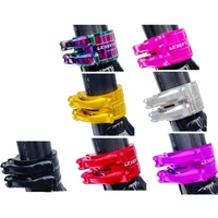 LITEPRO Folding Bike Seatpost Clamp Double Layer Adjusting Buckle EIEIO Titanium Shaft Seat Post Clamps For Birdy Bicycle Parts