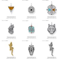Pendant Wolf Karma Wheel Crocodile Brand New Fine Jewelry Europe 925 Sterling Silver Accessorie Rebel Vintage Gift For Women Men