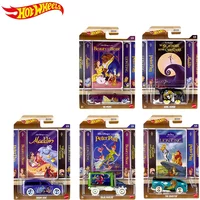 Original Hot Wheels Disney 1/64 Diecast Car ToyThe Nightmare Before Christmas Aladdin Peter Pan Beauty Beast Lion King GDG83