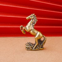 Solid Copper Running Horse Sculpture Ornaments Retro Brass Animal Feng Shui Small Statue Office Desk Home Decorations Figurines