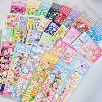 SKYSONIC BOBO 6pcs/7pcs/8pcs Full Set Series Decorative Stickers Kawaii DIY Sticker Journal Dog Korean Stationery Suppli