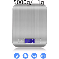 5kg Household Kitchen Diet Scales Measuring Tool Slim LCD Digital Electronic Weighing Scale Scale Electronic Food Scales New