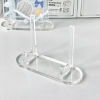 5/1Pc Transparent Display Stand Acrylic Badge Pins Storage Holder Multi-purpose Display Stand Desktop Medal Photo Card Display