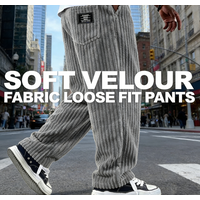 American Retro Corduroy Casual Pants For Men 2026 New Vertical Striped Loose Straight Long Pants