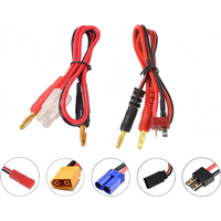 15B6AC charger balanced charging cable 4mm banana head to XT60 T plug XT90 EC JST DuPont plug adapter cable aviation model cable