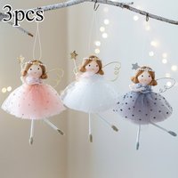 3PCS Creative Cute Fairy Tale Style Handmade Angel Pendant - Christmas Tree Suspend Pendant Scene Atmosphere Home Decoration