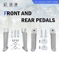 Motorcycle Front Rear Footrest Foot Pegs Rider Foot Steps For Yamaha R1 R3 R6 R15 R25 MT07 MT09 FZ1 FZ6 FZ8 XJ6 YZF600 YZF1000
