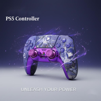 New Genshin Impact PS5 Controller Raiden Shogun Replacement Shell DualSense Beelzebul Replacement Case DIY Accessories Cadeau vo