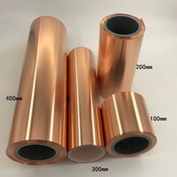 1 Meter Breite 10–400 mm, 99,99 % reiner Kupferfolienstreifen, hochreines T2-Rotkupfer, abgeschirmtes Blech, Rollestärke 0,01 mm – 1 mm