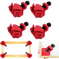 Woodworking Corner Clamp 90 Degree Right Angle Clamp L-shaped Auxiliary Square Adjustable Swing Jaw Photo Framing Plates Fixing