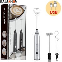 Wireless Milk Frothers Electric Handheld Blender With USB Electrical Mini Coffee Maker Whisk Mixer For Coffee Cappuccino Cream