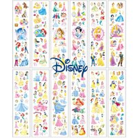1Pcs New Disney Princess Tattoo Sticker Cartoon Snow White Belle Figure Sticker For Birthday Tattoo Sticker Party Gift