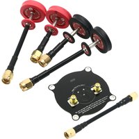 Pagode 2/Triple alimentation Patch 5.8G 5dBi 50W omnidirectionnel Omni FPV antenne pagode à écran plat LHCP/RHCP SMA/RP-SMA