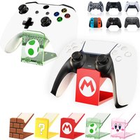 Cute Game Controller Bracket Mount Space Saving Gaming Headset Holder Storage Rack Gamepad Stand for PS5/PS4/PS3/Xbox/Switch