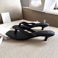 Elegant Square Toe Thong Heeled Sandals for Women – Low Kitten Heel Flip Flops for Summer & Party