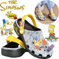 The Simpsons Slippers Creative High-value Anime Cartoon Cute Printed Summer Men's and Women's Breathable Non-slip Beach Sandals