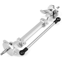 1 PCS DIY Modified Parts Metal Non-power Steering Front Axle for 1/14 Tamiya RC Truck Trailer Scania 770S R620 Actros Volvo MAN