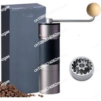 K6 Manual Hand Coee Grinder with Straight Handle or rench Pr, Drip, with Assembly istency Stainlnical Burr Mill