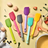 Large Silicone Kitchen Scraper, All-in-One Baking Tool, Cream Cake Spatula, Soft Spatula, Small Jam Knife