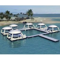 Inflatable Floating Platform Bed Inflatable Water Floating Boat Island Water Park Inflatable Floating Island Lounger