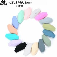 LOFCA 10pcs silicone Beads Salix Leaf Food Grade Bpa free For Keychain Necklace Accessories for making jewelry