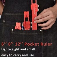 Essential Carpenter's Angle Ruler: Laser Etched Aluminum Tool for Quick, Accurate Marking Measuring & Layout in Woodworking