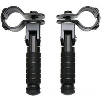 Rear Foot Pegs Folding Design with Support Bar CNC Machined for Motorcycle Electric Bikes and ATVs Fits Frame Tubes and Bolts