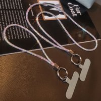 Full Diamond Telephone Lanyard Anti Loss and Anti Drop Phone Lanyard Strap Crossbody Wrist Chain for Cell Phone SJGS11