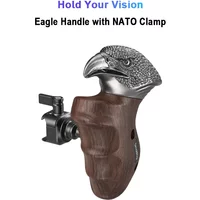 SmallRig 4817 NATO Rotating Left-Side Wooden Handle "ImageGrip" Series Eagle Handle with NATO Clamp for Sony for Canon Cameras