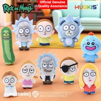 HUGKIS Rick And Morty Pickle Rick Plush Pendant Stuffed Cartoon Character Toy Bag Decoration Collectible Gift For Adult Fans