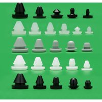 Protective Plug Silicone Rubber Stopper Soft Match Black Door Mat Muffling Anti-collision Eyelet White Mute T-plug Sealing Cover