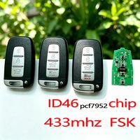 ID46 433mhz Car Key Remote Key for KIA Forte Soul Rio Borrego Sorento Optima for HYUNDAI I30 IX35 Sonata Genesis Equus Veloster