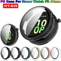 Tempered Glass+ Case For Honor Watch Fit 44mm Screen Protector Hard PC All-Around Bumper Watch Cover For Honor Watch Fit IVY-B39