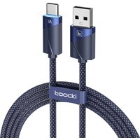 Toocki 3Pack 3A USB Type C Cable Automatic Power-Off Fast Charging Type C Cable for iPhone 17 16 Smausng Xiaomi Huawei Realme