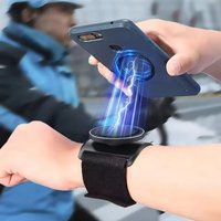 Magnetic Phone Holder Armband Wrist Strap for Sports Running Cycling Gym Hiking Portable Magsafe Arm Mobile Phone Stand Bracket