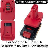 Battery Adapter Converter For Snap-on Ni-Cd Ni-Hi Tools To DeWalt 18/20V MAX Li-ion battery Adapter Power Tool Accessory