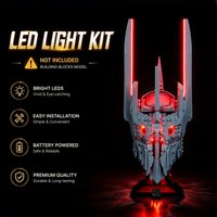 HPROSPER LED Accessory Light (No Model) For LEGO 11373 Icons The Lord of the Rings: Sauron's Helmet Easy Install Hidden Wiring