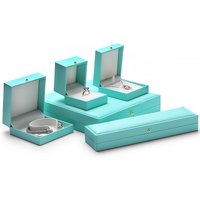 2025 New PU Leather Jewellery Boxes Ring Pendant Bangle Necklace Jewelry Gift Packaging Display Case Custom Logo