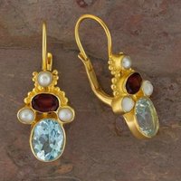 Vintage Court Style Inlaid Synthetic Zirconia Golden Pendant Earrings for Women Fashion Elegant Banquet Jewelry Accessories Gift