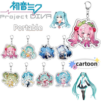 Hatsune Miku MEIKO keychain cute cartoon fashionable personalized high appearance value portable student backpack pendant gift