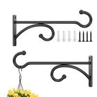 Plant Wall Hanger Metal Wall-Mounted Plant Hanger Vintage Iron Art Flower Stand Garden Decoration Wall Hanging Basket Bracket