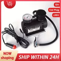 Portable Small Air Compressor - Automatic Inflatable Tire Pump with Car Plug, Battery Free Inflatable Pump