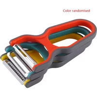 3pcs/set Peeler Stainless Steel Food Slicer Non-Slip Handle Manual Kitchen Peeling Tool Color Random Kitchen accessories